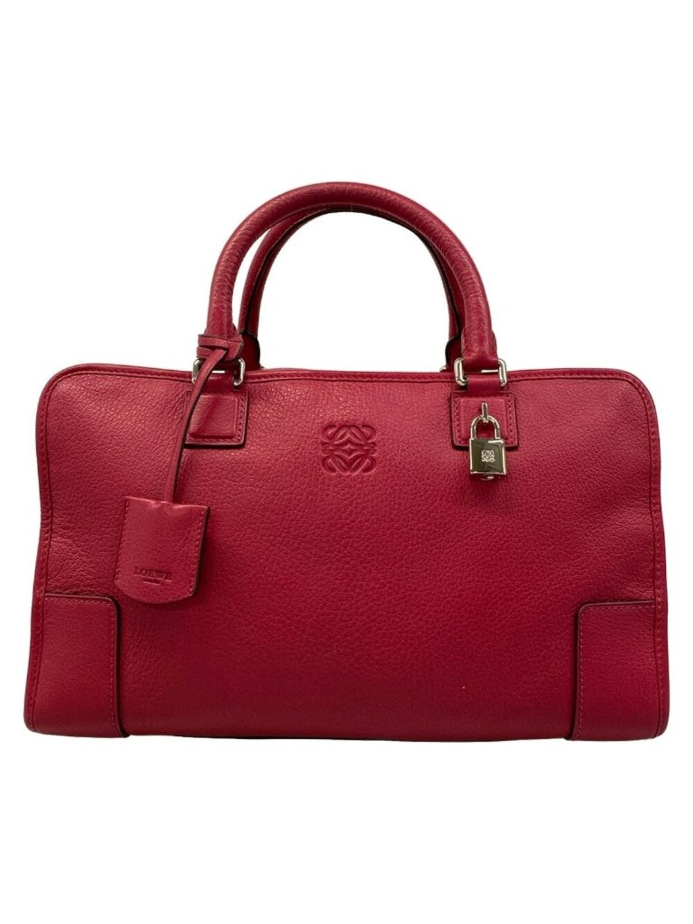 Loewe Handbag Amazona 36 Bordeaux Leather